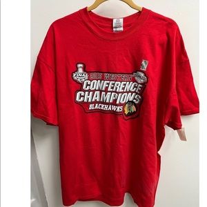 Chicago Blackhawks 2015 conference Champs T-Shirt SZ 2XL